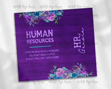 Load image into Gallery viewer, Human Resources Floral Purple Wood