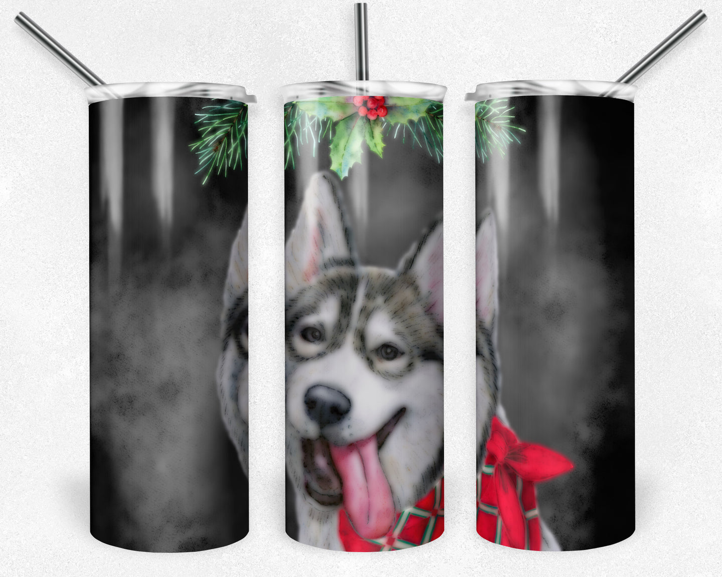 Christmas Husky