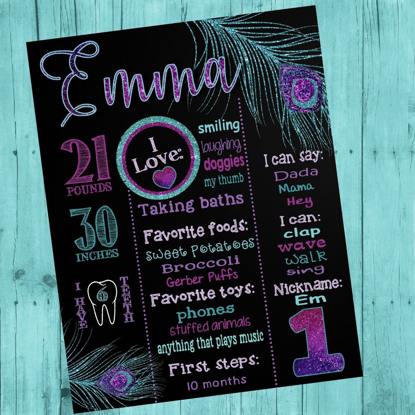 First birthday Chalkboard, Peacock,  First birthday chalk board, Peacock sign, Poster,  Glitter,  chalk,  Digital  16x20 photo prop