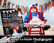 Load image into Gallery viewer, First birthday Chalkboard, Peacock,  First birthday chalk board, Peacock sign, Poster,  Glitter,  chalk,  Digital  16x20 photo prop