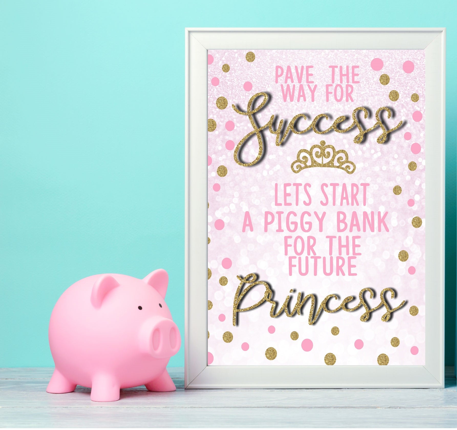 Personalized Piggy Bank For Girls Baby Essentials Baby's First