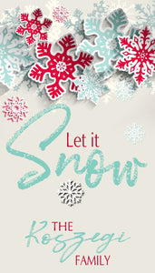 Snowflake Christmas Tags Printable, Custom Holiday Gift Tags, Christmas Labels, Printable Gift Tags, Favor Tag, Custom, Merry Christmas