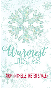 Snowflake Christmas Tags Printable, Custom Holiday Gift Tags, Christmas Labels, Printable Gift Tags, Favor Tag, Custom, Merry Christmas