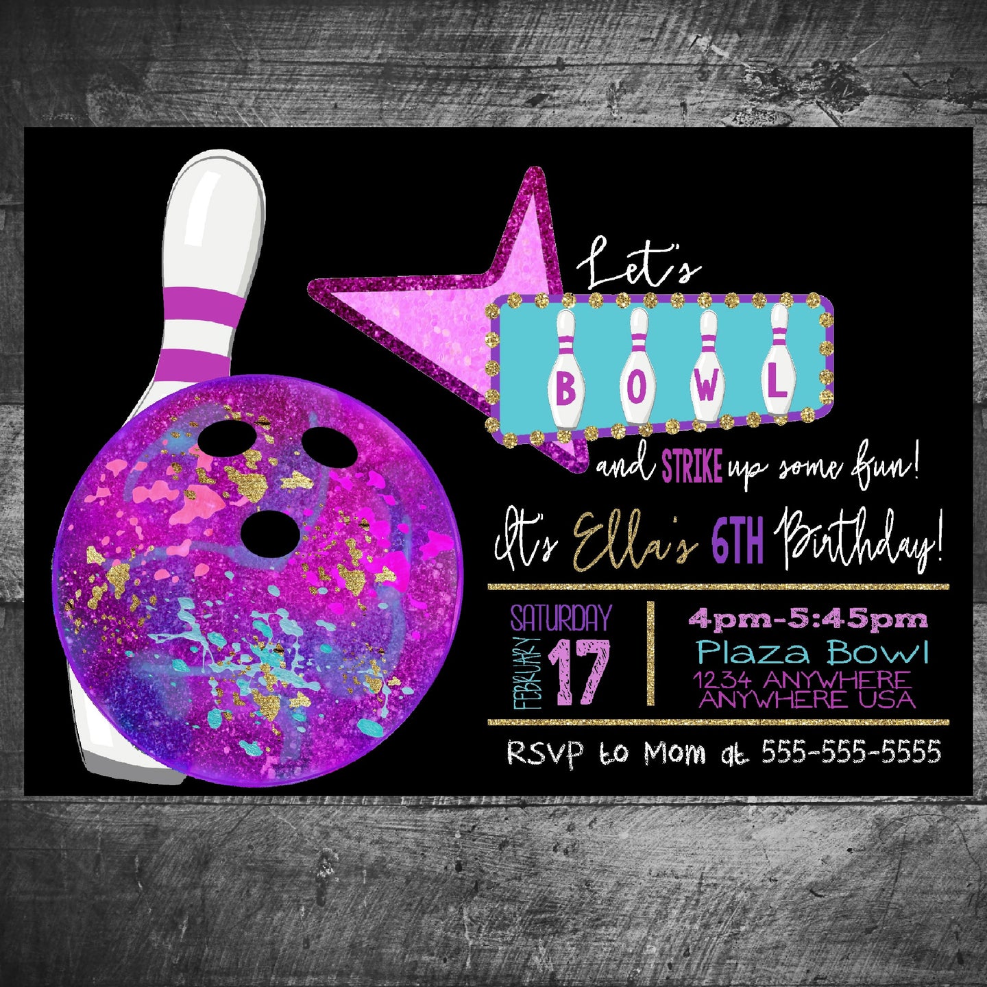 bowling-birthday-invitation-bowling-party-invitation-bowling-invitatio-michelle-raye-designs for Bowling Party Invites Printable Free Bowling Birthday invitation Bowling Party invitation Bowling Invitatio – Michelle Raye Designs for Bowling Party Invites Printable Free