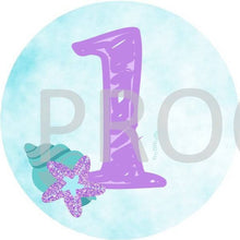 Load image into Gallery viewer, MERMAID Party Cupcake Toppers | Edit Yourself | Mermaid Birthday Party | Mermaid cupcake | Under the Sea | Glitter |  Pink, Purple,Teal