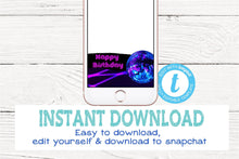 Load image into Gallery viewer, Disco Birthday Snapchat filter,  Dance Party Geofilter | Edit Disco Dance Party Snapchat Geofilter | Party | 80&#39; disco | INSTANT DOWNLOAD