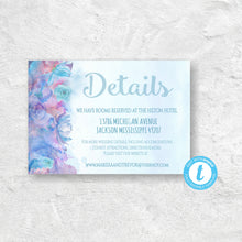 Load image into Gallery viewer, Watercolor Wedding Invitation,  Whimsical Invitation Set, DIY  Cards,  Printable, Template, Instant Download, Wedding, Wedding Bundle,