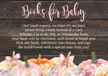 Load image into Gallery viewer, Baby Shower Pumpkin Invitation, Thank You, Diaper Card, Books for baby,Bundle, Floral Invite, Rustic, Fall Baby shower, You edit digital