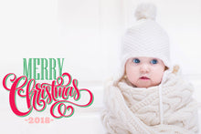 Load image into Gallery viewer, Photo Christmas Cards, Custom Holiday Card with Photos, Merry Christmas, Happy Holidays, Printable Christmas Card, Picture Xmas Card