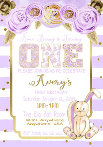 Bunny  Birthday invitation, Shabby chic some bunny is one invite,  Easter Birthday, Bunny , Birthday Invitation,  Shabby chic, Digital