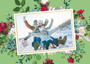 Photo Christmas Cards, Photo Holiday Card, Joyous Christmas, Merry Christmas, Happy Holidays, Printable Christmas Card, Joy, Xmas, Glitter