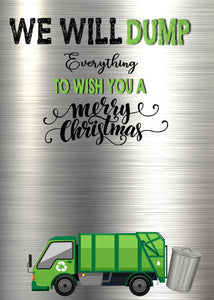 Garbage truck Card Holder | Garbage man gift | garbage man Christmas card, DIY, Christmas Gift Card Holder, Rubbish Man Christmas Gifts,