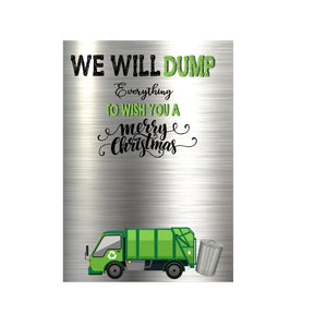 Garbage truck Card Holder | Garbage man gift | garbage man Christmas card, DIY, Christmas Gift Card Holder, Rubbish Man Christmas Gifts,