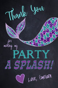 Birthday Party Invitations, Mermaid Birthday, Thank You Cards, Birthday Invitations, Thank You Notes, Mermaid Party, Birthday Invites