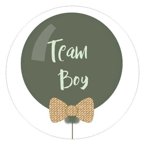 Balloons Team girl or Team boy Favor Tags stickers  | Edit Yourself Balloon Favor tags, Thank you Label |  Baby SHower |    INSTANT DOWNLOAD