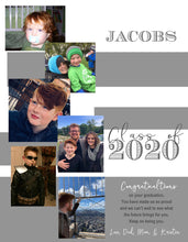 Load image into Gallery viewer, white  Senior Yearbook Ad  dedication, Boys Full Page, Half, Quarter  High School Senior, Middle, Elementary or Pre-School, I create for you