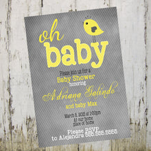 Load image into Gallery viewer, Baby  bird Shower Invitation, Rustic Baby Shower Invitation,  Baby Shower Invitation, Bird baby shower, DIGTAL FILE