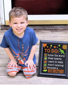 big brother sign, to do list, expecting,pregnancy announcement, maternity, photo prop, chalk board,  sign,  surprise