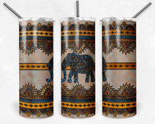 Load image into Gallery viewer, Masculine India Elephant Mandala Stained Glass