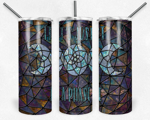 It's Just a Phase Triple Moon Dreamcatcher Stained Glass
