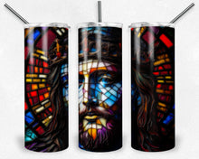 Load image into Gallery viewer, Jesus Christ Image in Stained Glass Design