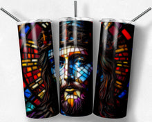 Load image into Gallery viewer, Jesus Christ Image in Stained Glass Design