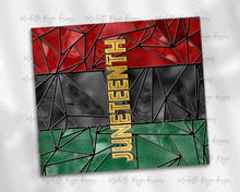 Load image into Gallery viewer, Vertical Juneteenth Stained Glass