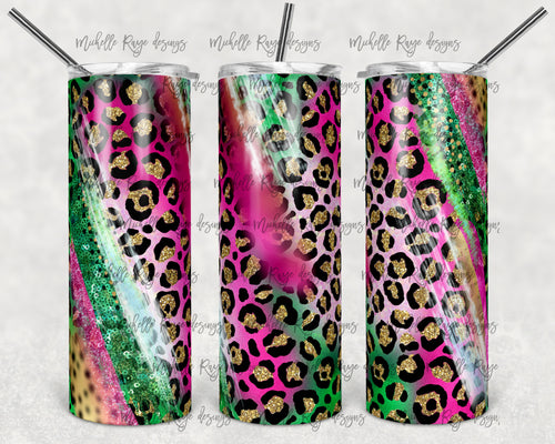 Leopard Pink Green Milky Way