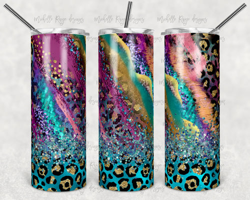 Leopard Shiny Pink Milky Way Glitter