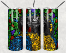 Load image into Gallery viewer, Parrot Macaw Stained Glass Mosaic Frosted Glass
