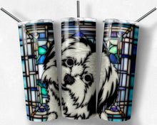 Load image into Gallery viewer, Maltese Dog Stained Glass