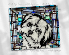 Load image into Gallery viewer, Maltese Dog Stained Glass