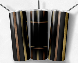 Masculine Metal Stripes with Blank