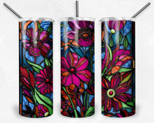 Load image into Gallery viewer, Spring Mexican  Flowers Stained Glass