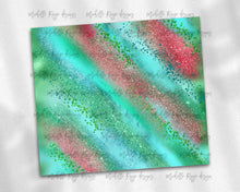 Load image into Gallery viewer, Red, Green, and Teal Glitter Milky Way