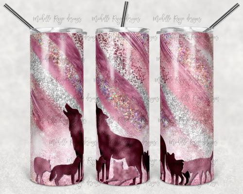 Pink Wolves Milky Way