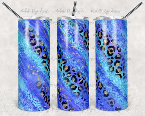 Blue Teal Leopard Milky Way