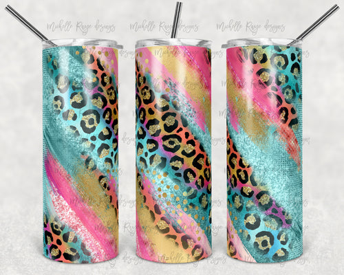 Teal Sherbet Leopard Print Milky Way