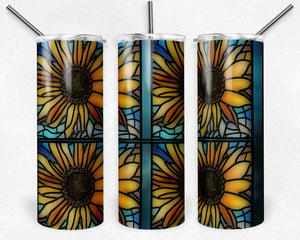 Multi Sunflower Stained Glass