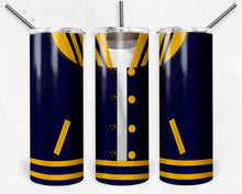 Load image into Gallery viewer, Boys Varsity Jacket Navy and Yellow African American
