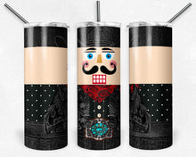 Load image into Gallery viewer, Cowboy Nutcracker Black and White Polka Dots
