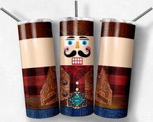 Load image into Gallery viewer, Cowboy Nutcracker Red Buffalo Plaid