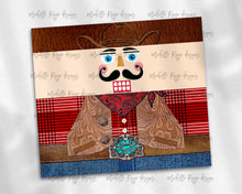 Load image into Gallery viewer, Cowboy Nutcracker Red Check