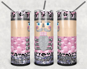 Christmas Nutcracker in Pink and Leopard Print