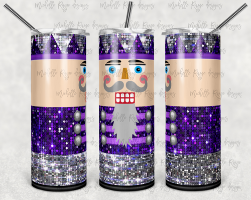 Christmas Nutcracker Purple Silver