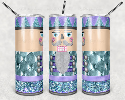 Christmas Nutcracker in Purple Teal Silver