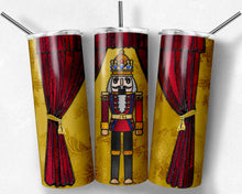 Load image into Gallery viewer, Nutcracker with Curtains Stained Glass