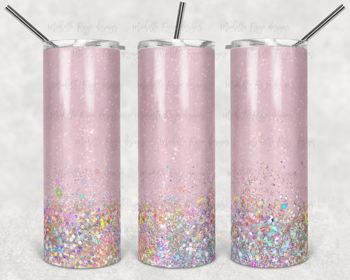 Pink Ombre Glitter