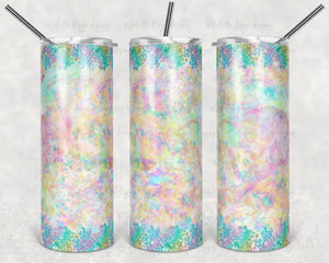 Pastel Glitter with Holographic Opal Alcohol Ink