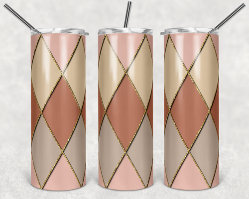 Peach Taupe Gold Diamond Argyle